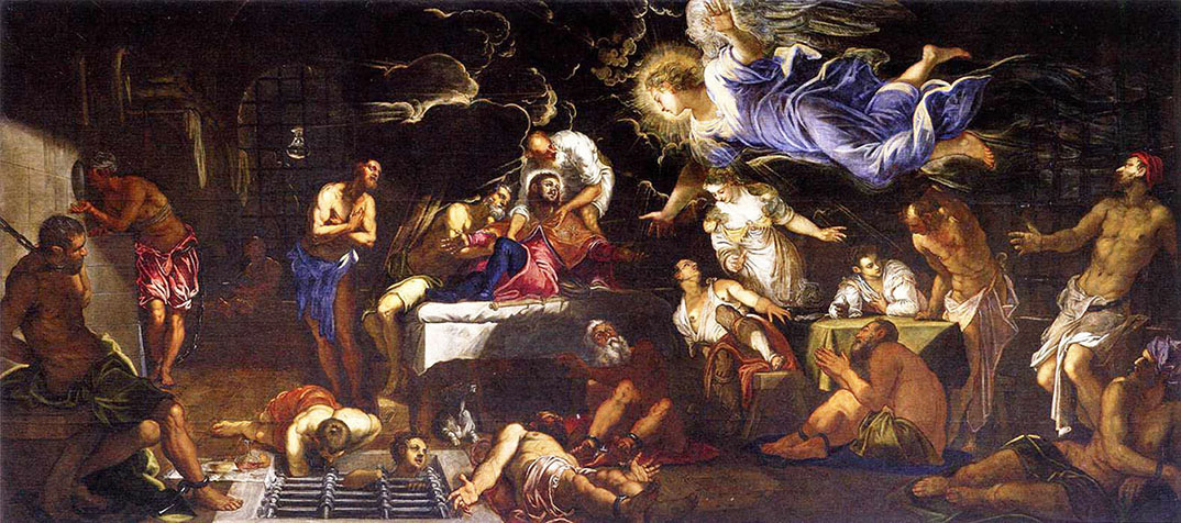Saint Roch in Prison visited by an Angel
